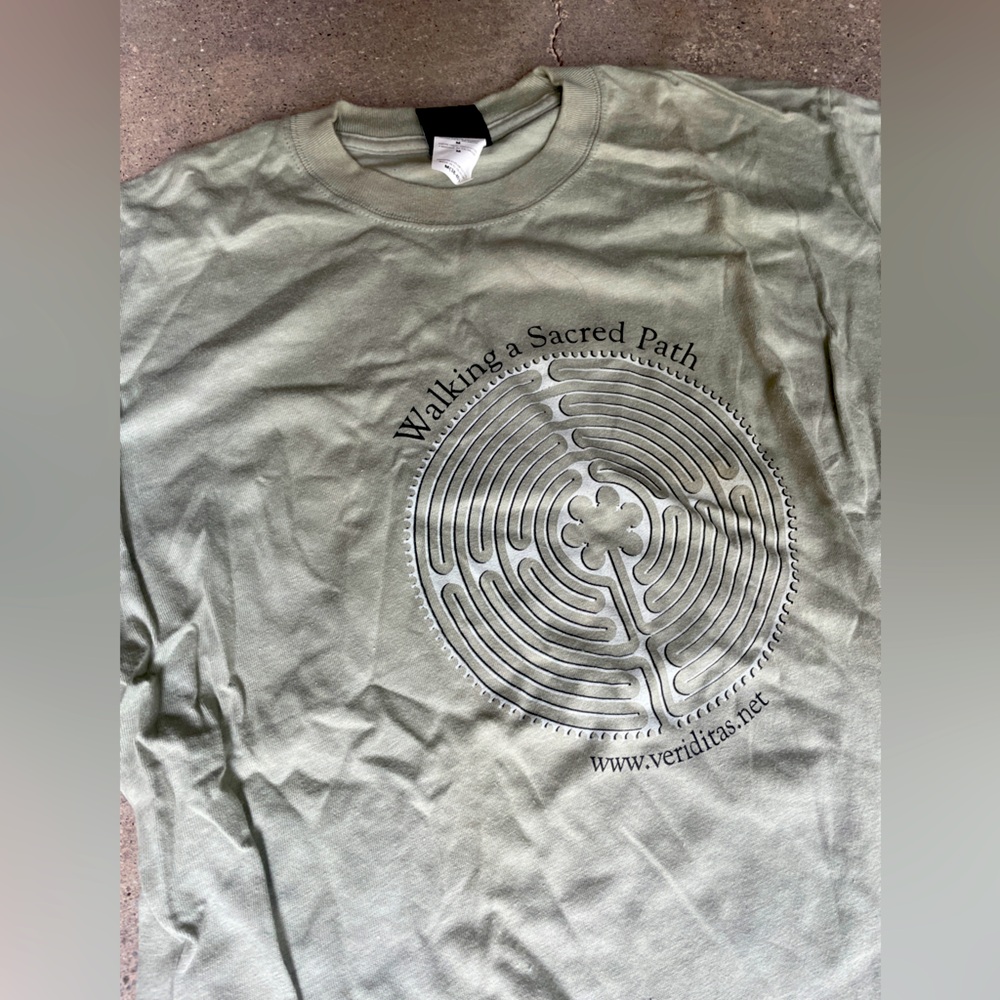 Veriditas Labyrinth MEDIUM Cotton Shirt, Walking A Sacred Path, Meditation